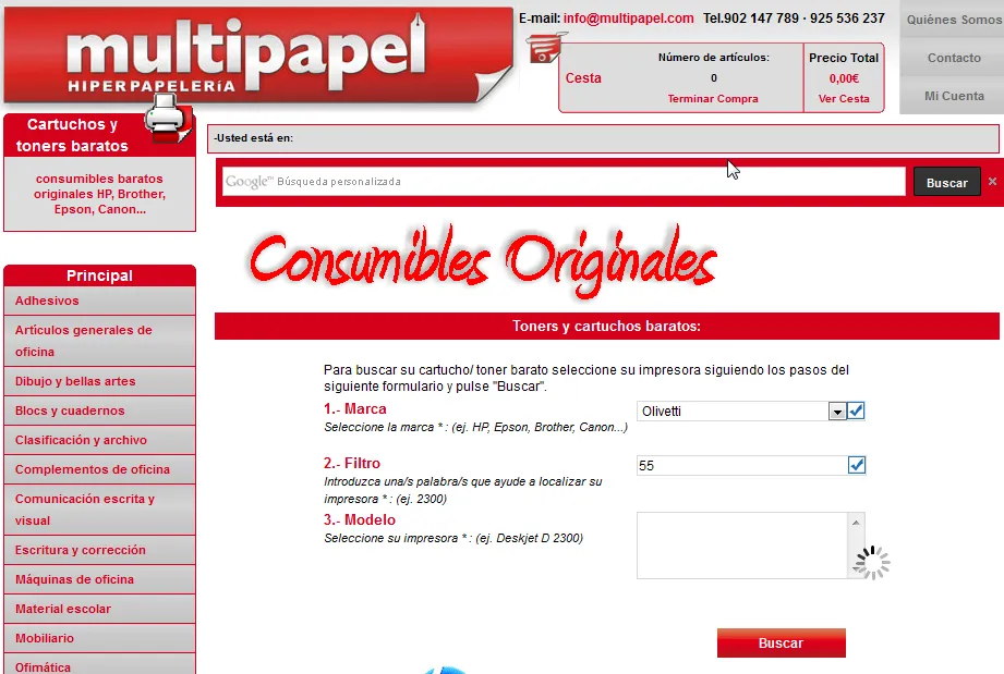 buscar cartuchos multipapel todos los cartuchos originales