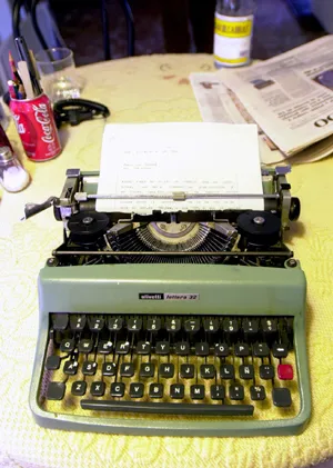 una bonita maquina de escribir